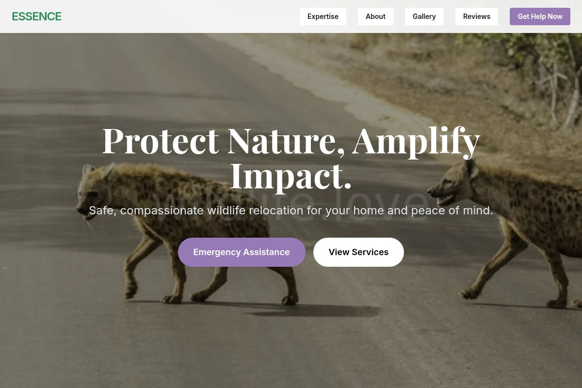 Essence Wildlife Relocation