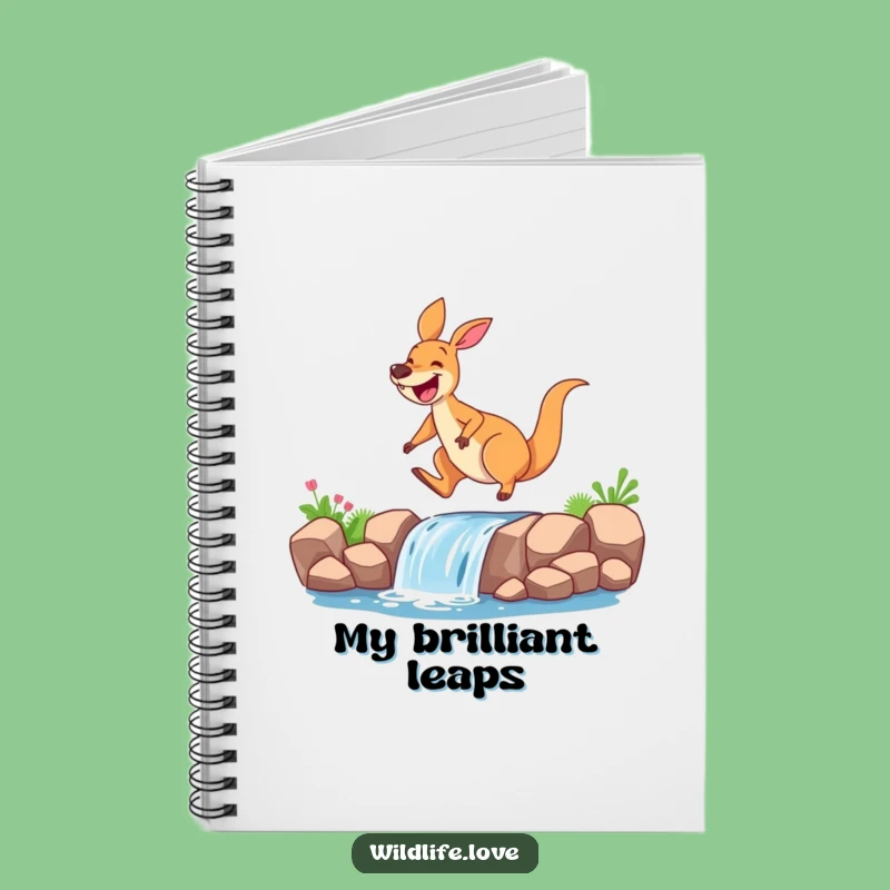 Funny Kangaroo Waterfall Notebook: Hilarious Aussie Journal, Perfect Humorous Gift for Writers!